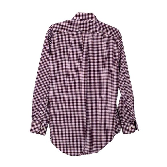 Lauren Ralph Lauren Classic Fit Non Iron Long Sleeve Shirt Small Plaid 15 1/2 - Picture 2 of 3